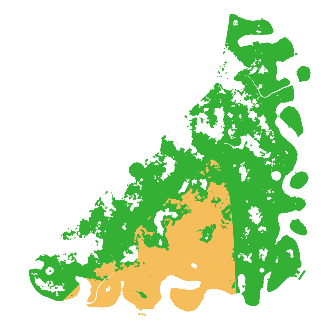 Biome Rust Map: Procedural Map, Size: 6000, Seed: 100239363