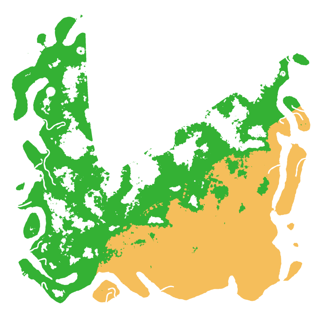 Biome Rust Map: Procedural Map, Size: 6000, Seed: 886