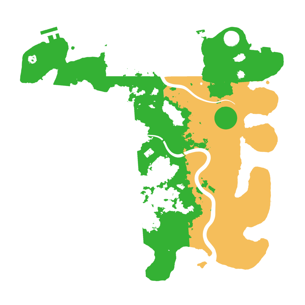 Biome Rust Map: Procedural Map, Size: 3550, Seed: 457861