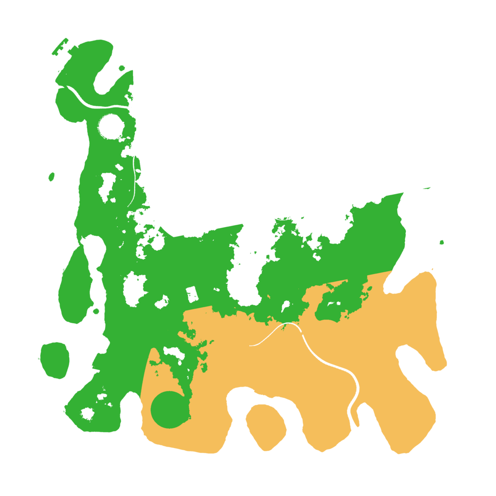 Biome Rust Map: Procedural Map, Size: 3500, Seed: 1401781082