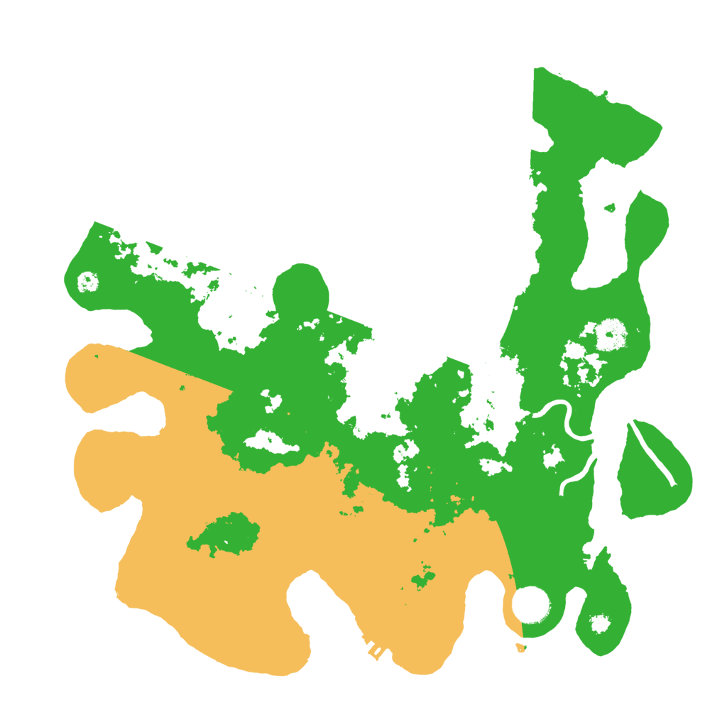 Biome Rust Map: Procedural Map, Size: 3500, Seed: 525282402