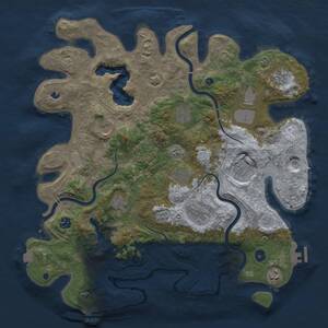 Thumbnail Rust Map: Procedural Map, Size: 4250, Seed: 1662512131, 17 Monuments