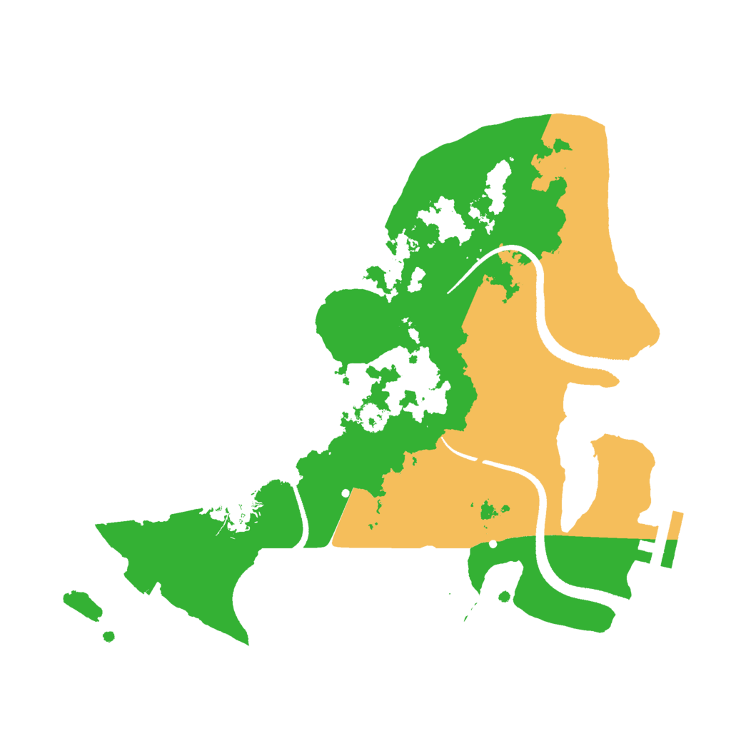 Biome Rust Map: Procedural Map, Size: 2600, Seed: 420690