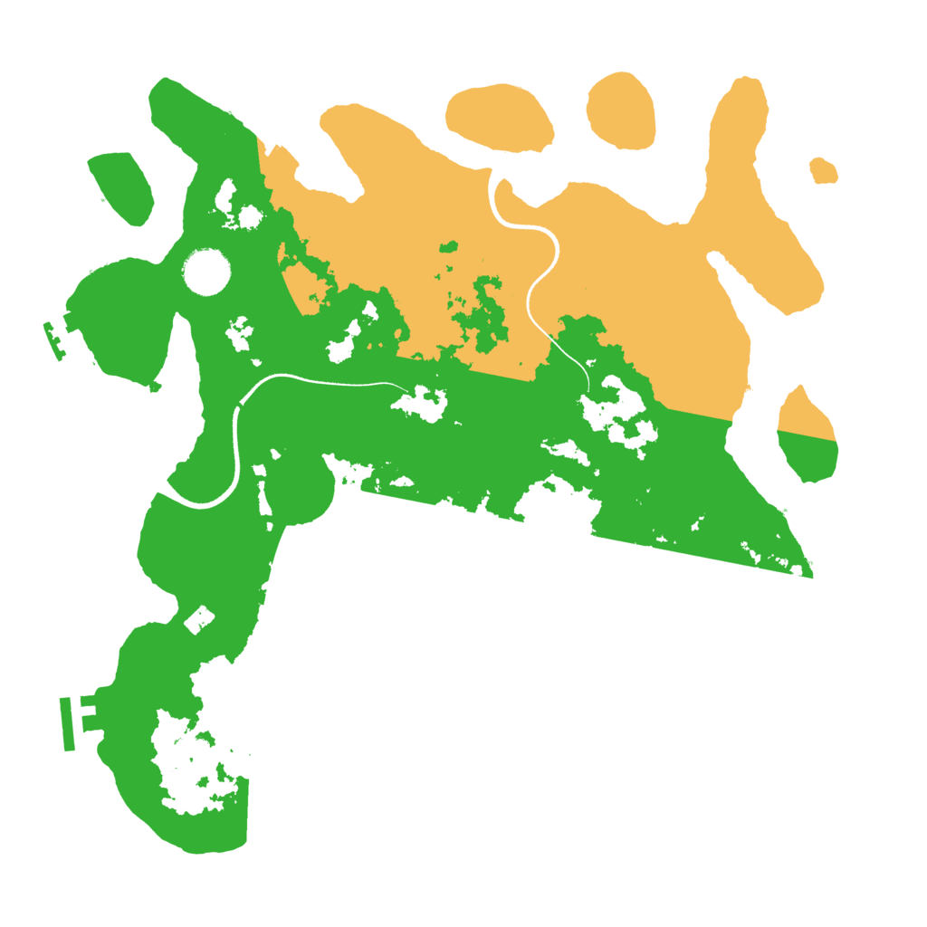 Biome Rust Map: Procedural Map, Size: 3500, Seed: 1252830486