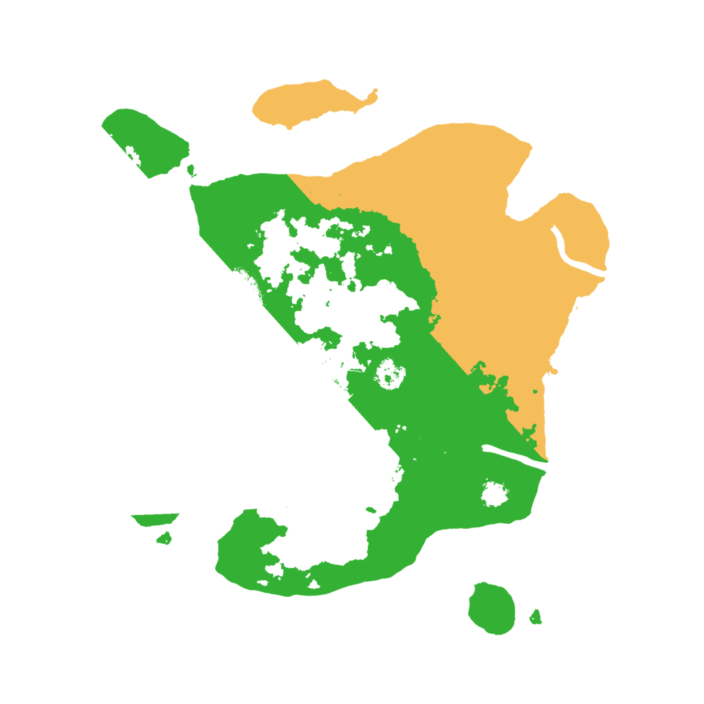 Biome Rust Map: Procedural Map, Size: 2500, Seed: 1548