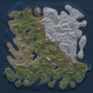 Thumbnail Rust Map: Procedural Map, Size: 4500, Seed: 904, 16 Monuments