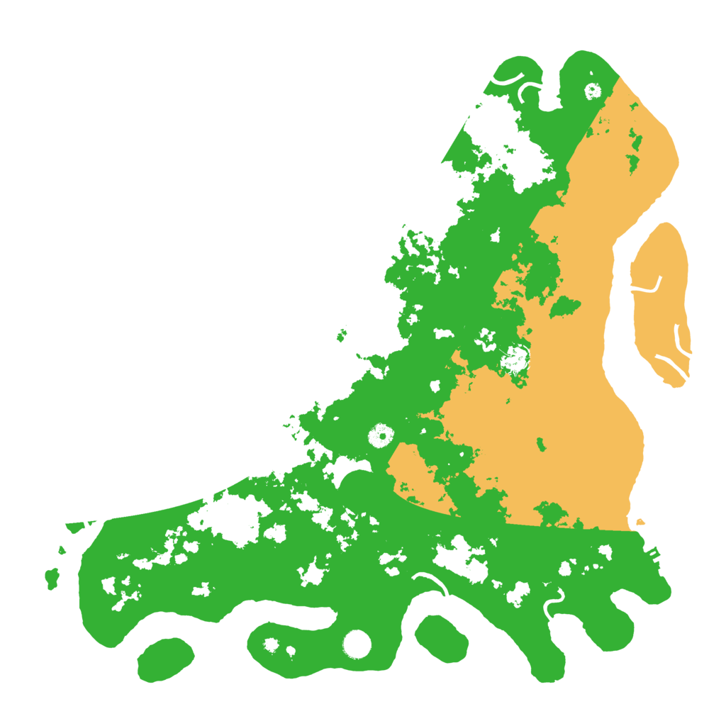 Biome Rust Map: Procedural Map, Size: 4500, Seed: 18500