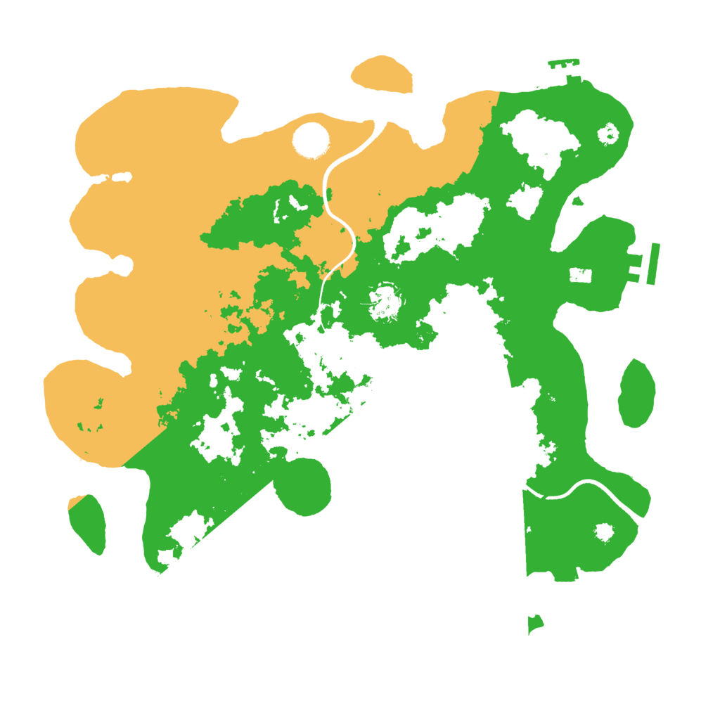 Biome Rust Map: Procedural Map, Size: 3500, Seed: 5308