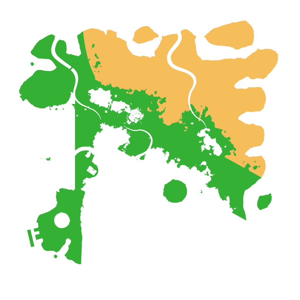 Biome Rust Map: Procedural Map, Size: 3500, Seed: 39432359