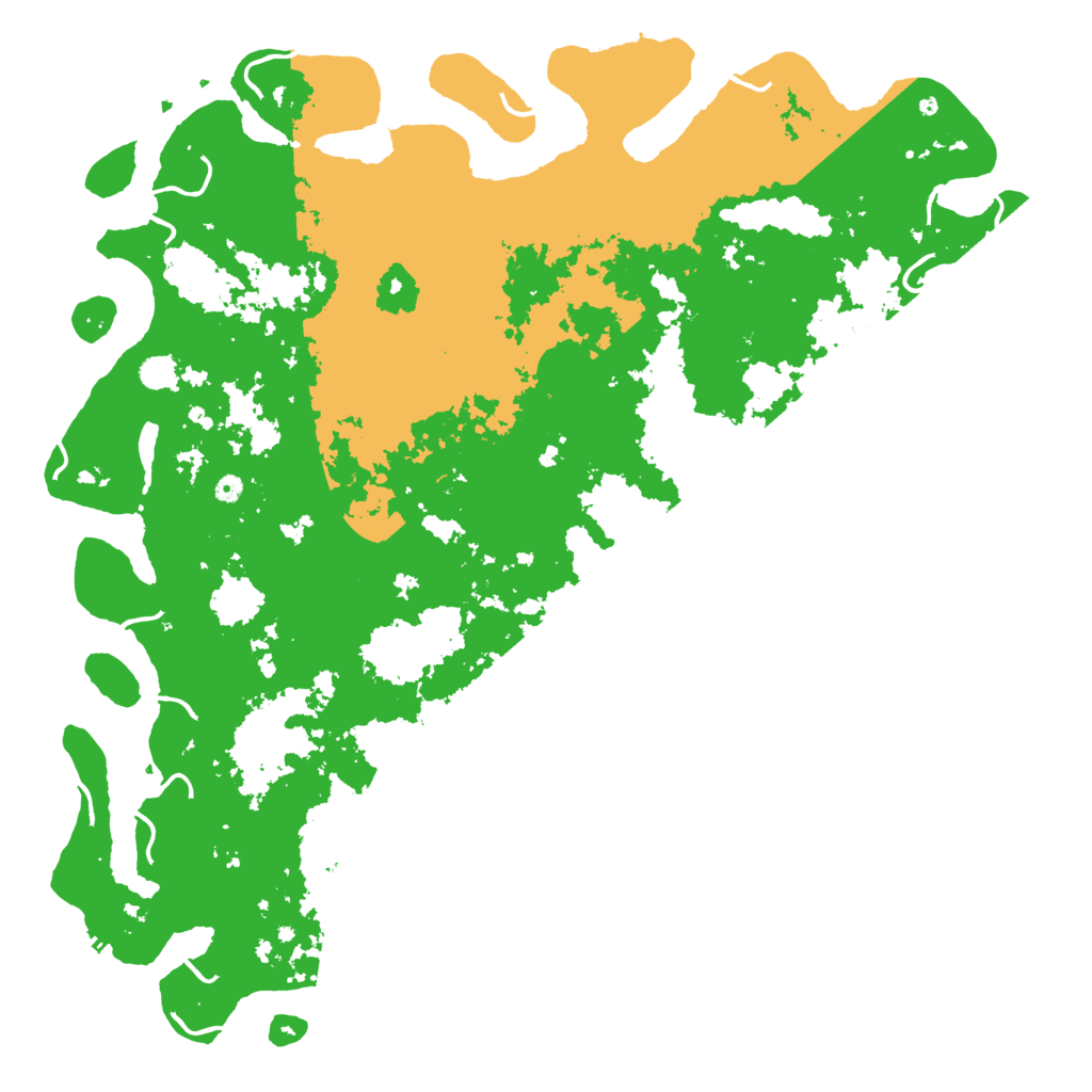 Biome Rust Map: Procedural Map, Size: 6000, Seed: 329596