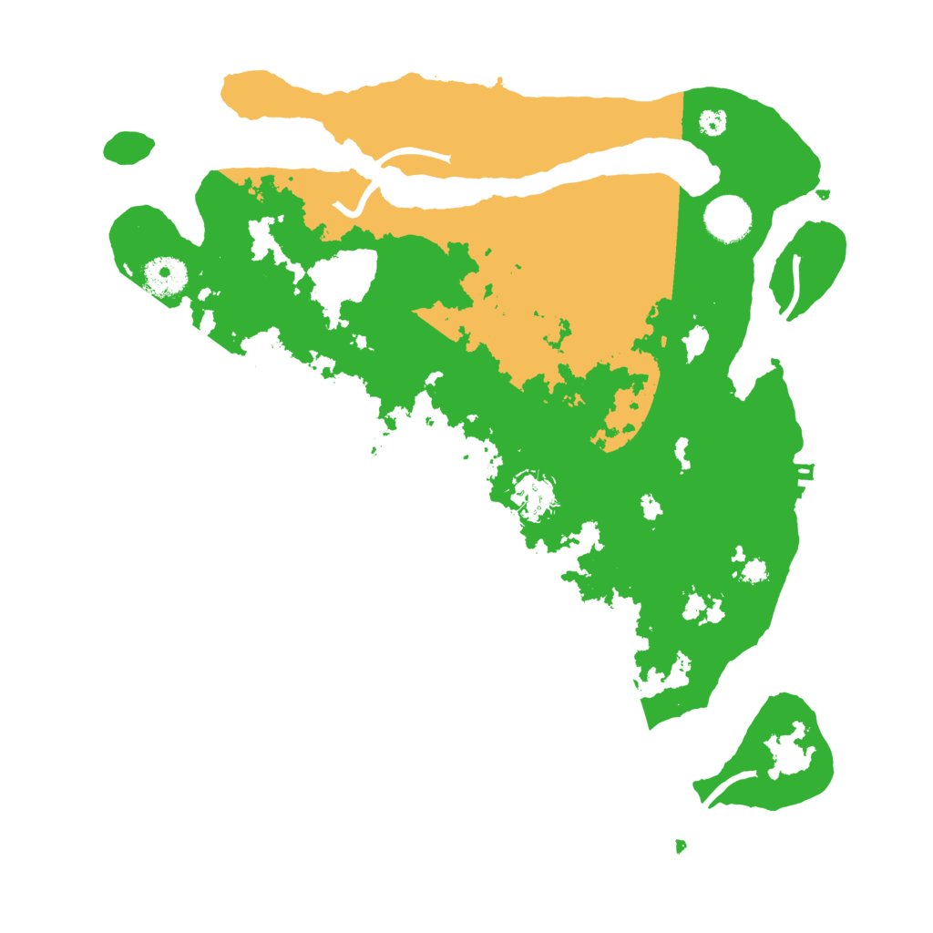 Biome Rust Map: Procedural Map, Size: 3500, Seed: 324285645