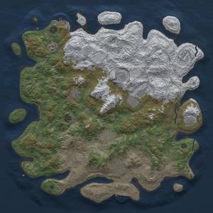 Thumbnail Rust Map: Procedural Map, Size: 4500, Seed: 2125942965, 20 Monuments