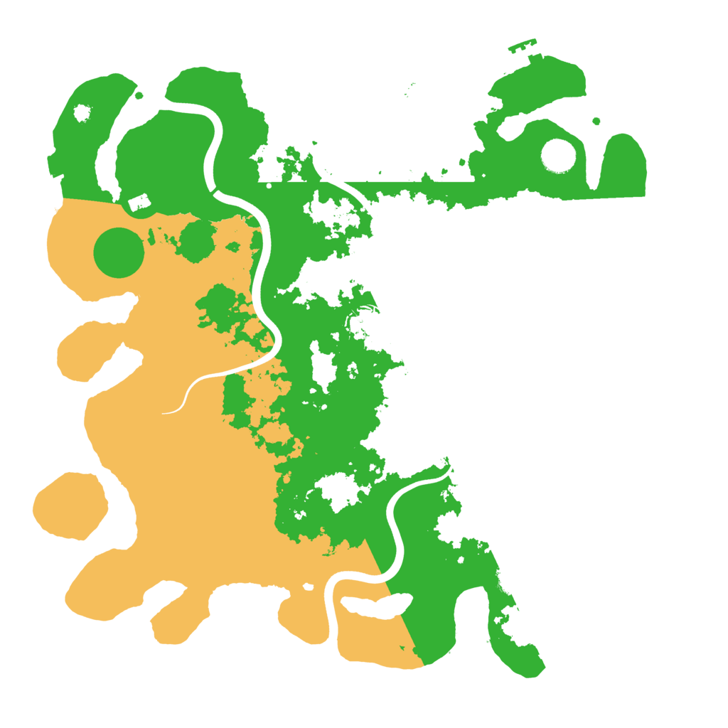 Biome Rust Map: Procedural Map, Size: 3800, Seed: 96327287