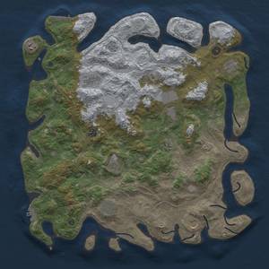 Thumbnail Rust Map: Procedural Map, Size: 4500, Seed: 1969014354, 20 Monuments