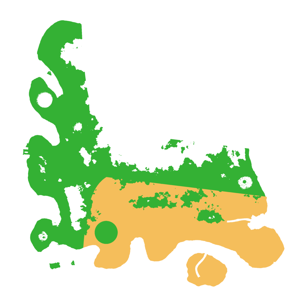 Biome Rust Map: Procedural Map, Size: 3500, Seed: 254530926