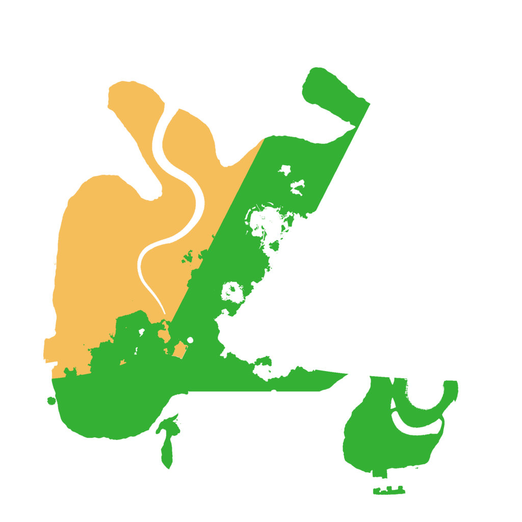 Biome Rust Map: Procedural Map, Size: 2500, Seed: 1614264707