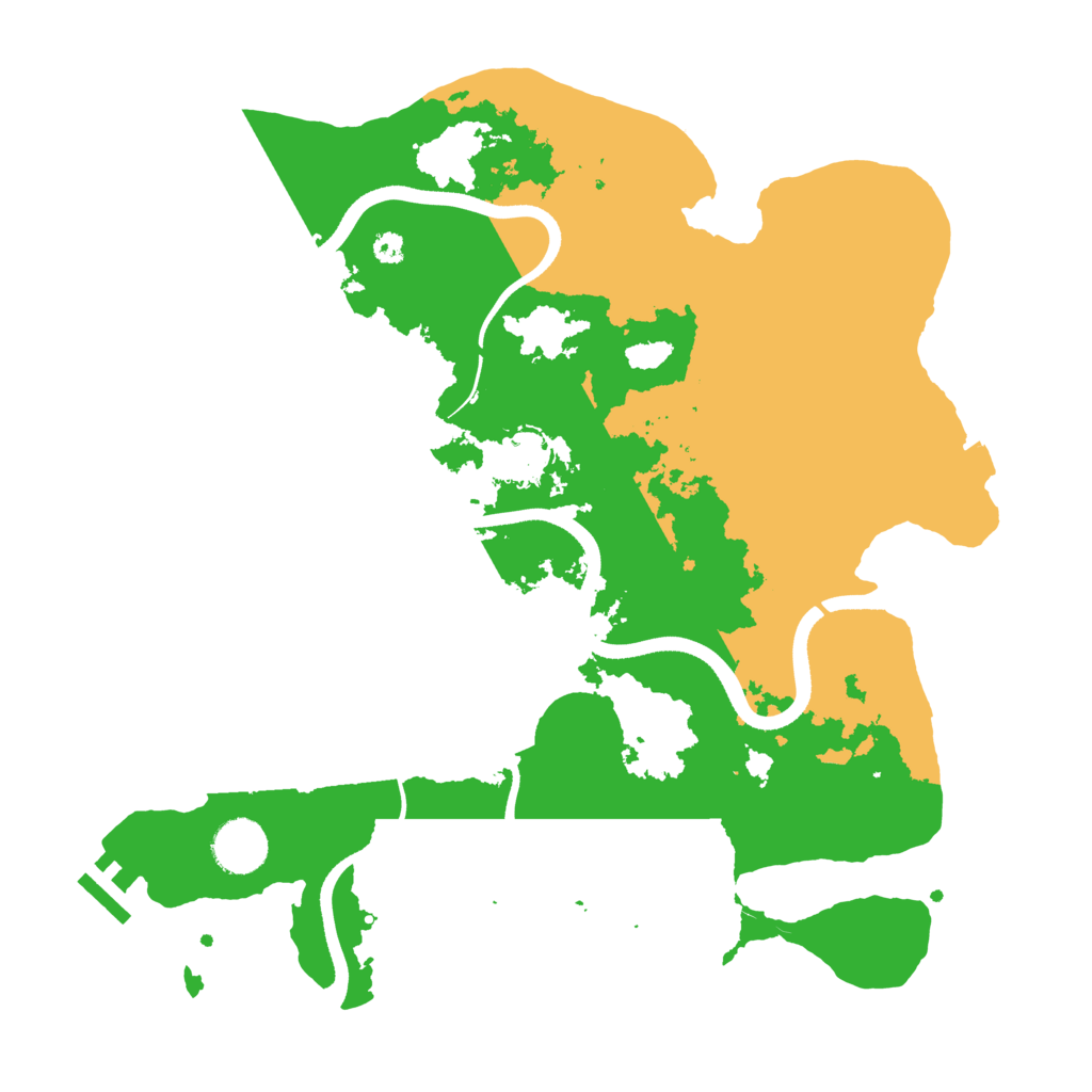 Biome Rust Map: Procedural Map, Size: 3500, Seed: 5929711
