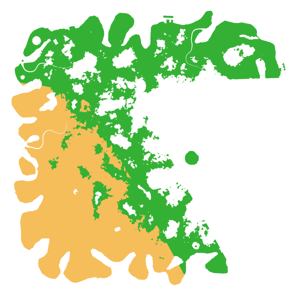 Biome Rust Map: Procedural Map, Size: 6000, Seed: 100000