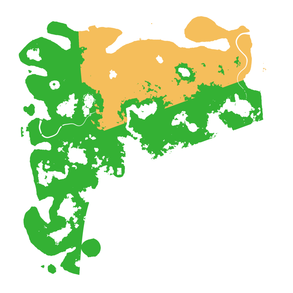 Biome Rust Map: Procedural Map, Size: 4500, Seed: 385420500