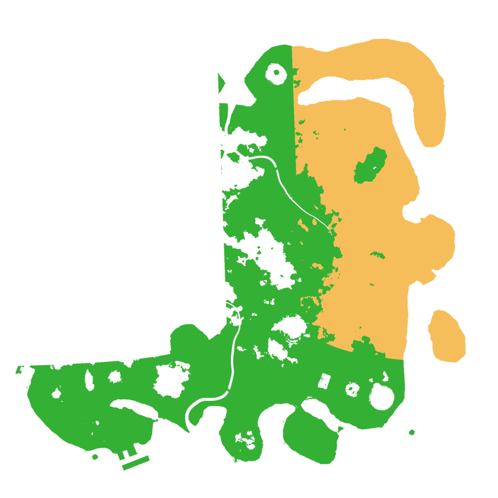 Biome Rust Map: Procedural Map, Size: 3601, Seed: 14028