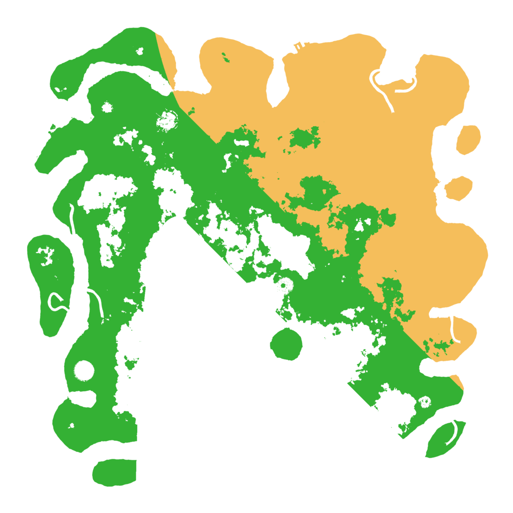 Biome Rust Map: Procedural Map, Size: 4500, Seed: 64312975