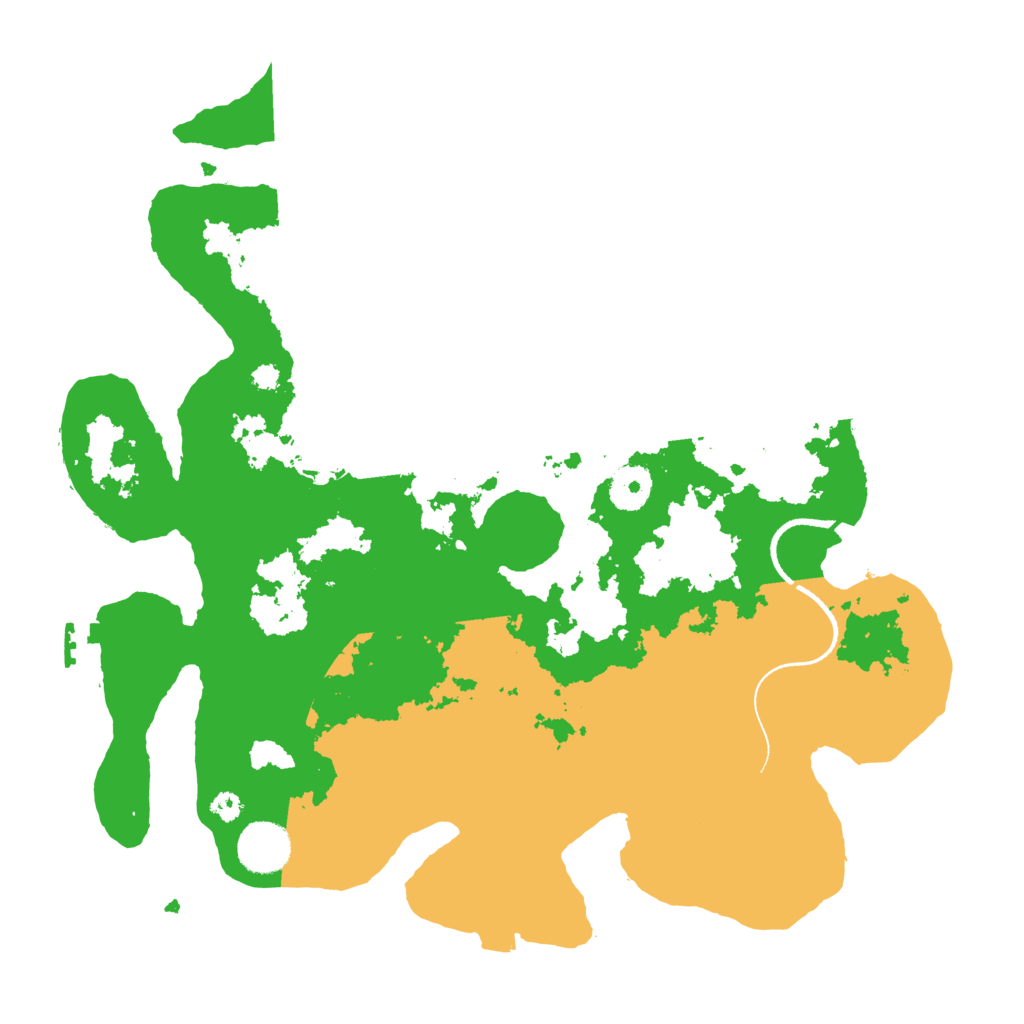 Biome Rust Map: Procedural Map, Size: 3500, Seed: 390218581