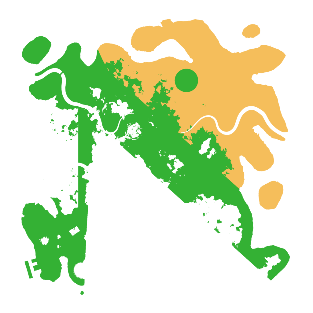 Biome Rust Map: Procedural Map, Size: 3550, Seed: 605761