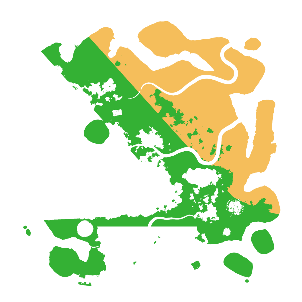 Biome Rust Map: Procedural Map, Size: 3500, Seed: 1132830897