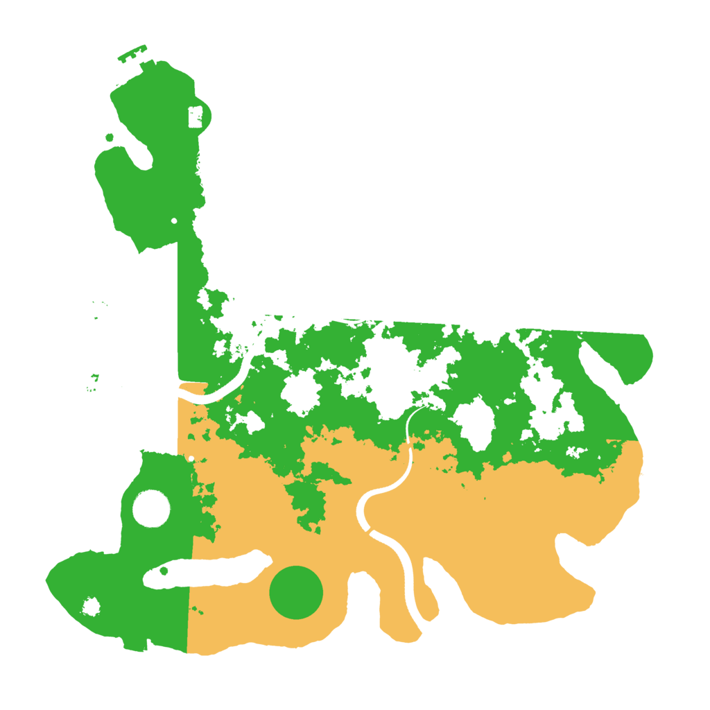 Biome Rust Map: Procedural Map, Size: 3500, Seed: 5135780