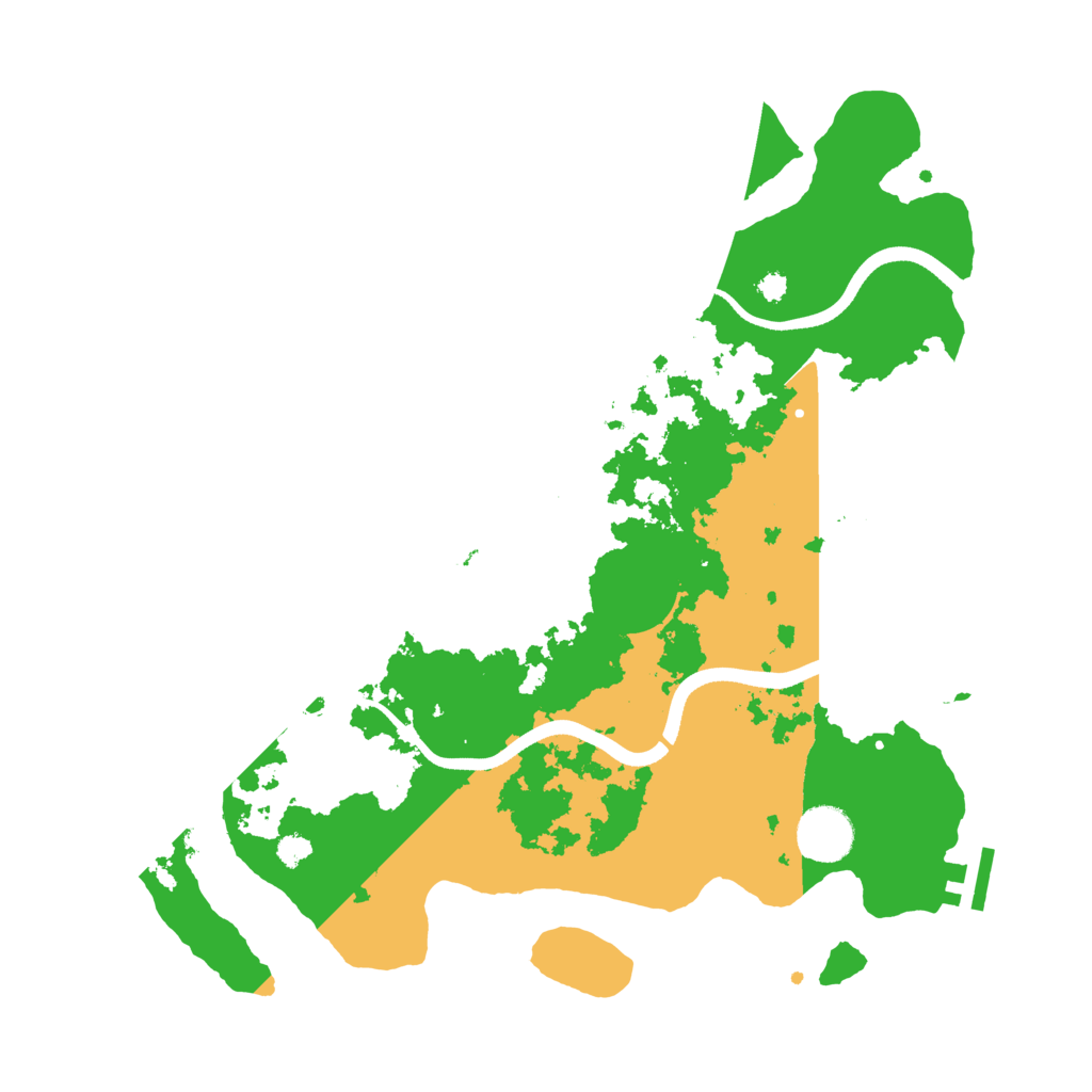 Biome Rust Map: Procedural Map, Size: 3500, Seed: 13031991