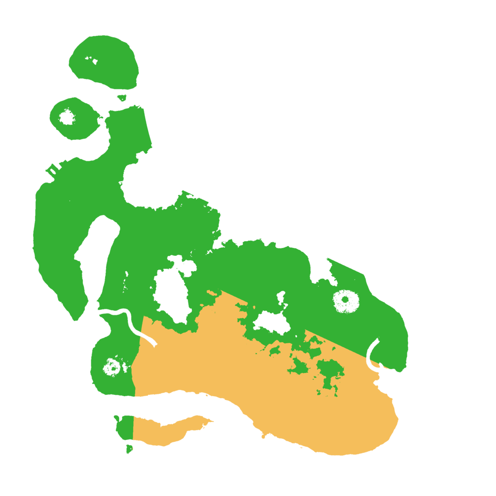 Biome Rust Map: Procedural Map, Size: 3000, Seed: 2077668657