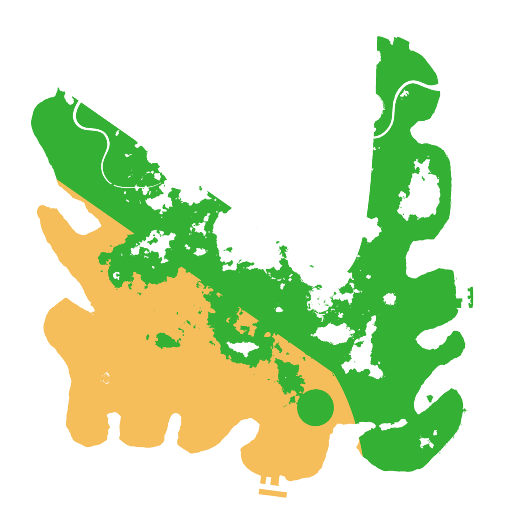 Biome Rust Map: Procedural Map, Size: 3700, Seed: 93012085
