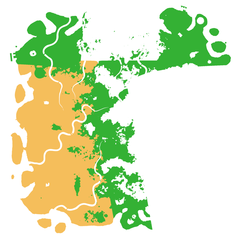 Biome Rust Map: Procedural Map, Size: 6000, Seed: 54252645