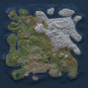 Thumbnail Rust Map: Procedural Map, Size: 3500, Seed: 1974304504, 12 Monuments