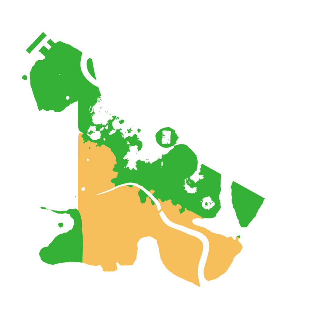 Biome Rust Map: Procedural Map, Size: 2500, Seed: 36513012