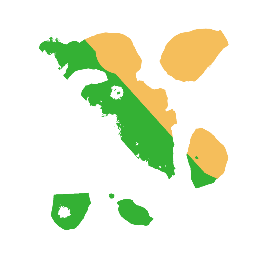 Biome Rust Map: Procedural Map, Size: 2000, Seed: 34525