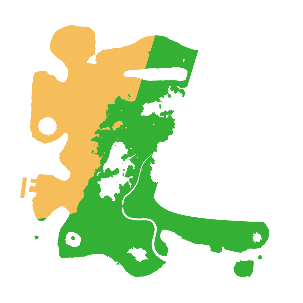 Biome Rust Map: Procedural Map, Size: 3000, Seed: 2440330