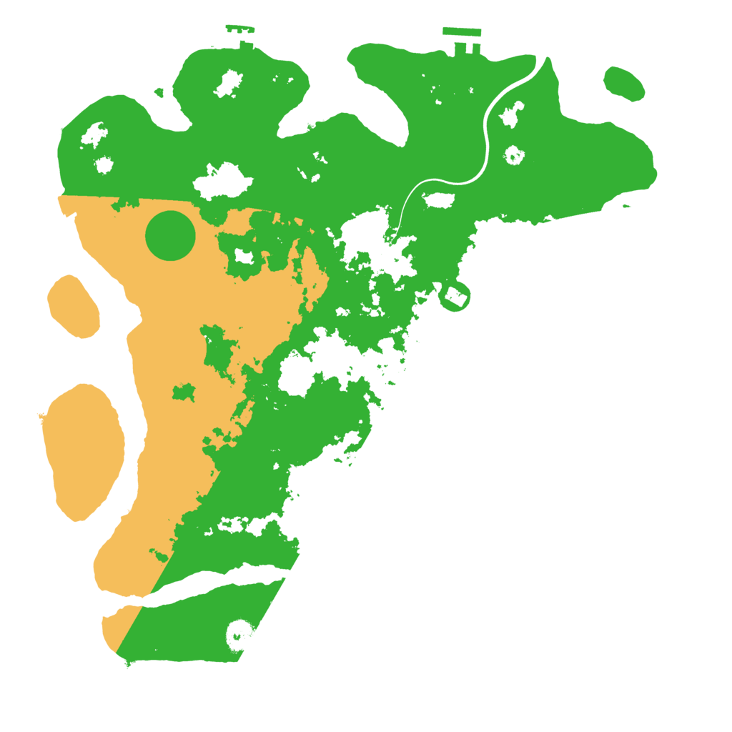 Biome Rust Map: Procedural Map, Size: 3850, Seed: 578784886