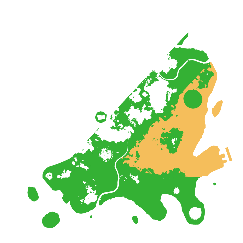 Biome Rust Map: Procedural Map, Size: 3500, Seed: 1763941494