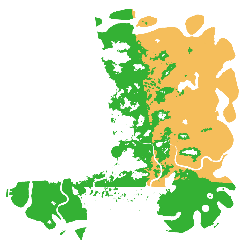 Biome Rust Map: Procedural Map, Size: 6000, Seed: 9868