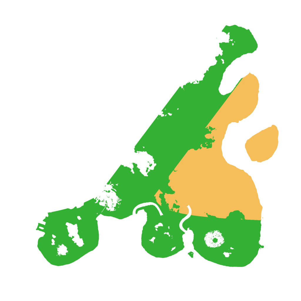 Biome Rust Map: Procedural Map, Size: 2500, Seed: 92210025