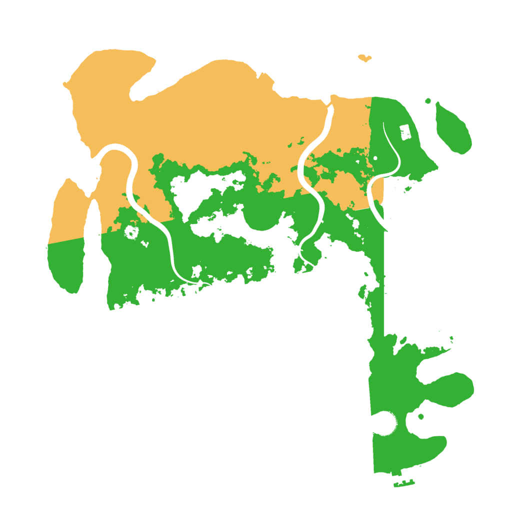 Biome Rust Map: Procedural Map, Size: 3700, Seed: 1599675215