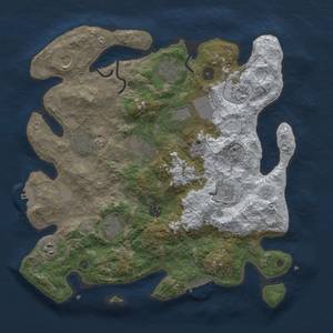 Thumbnail Rust Map: Procedural Map, Size: 3850, Seed: 914639776, 20 Monuments