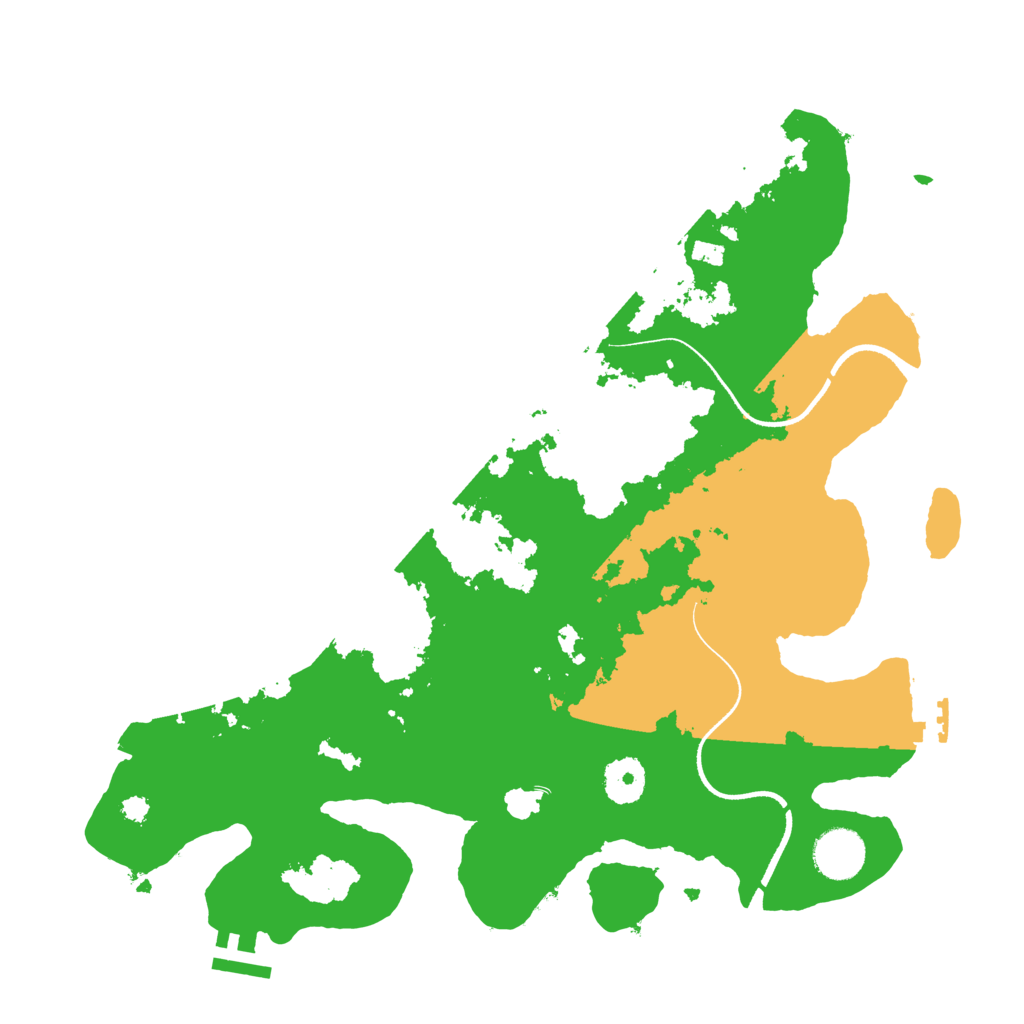 Biome Rust Map: Procedural Map, Size: 3500, Seed: 755