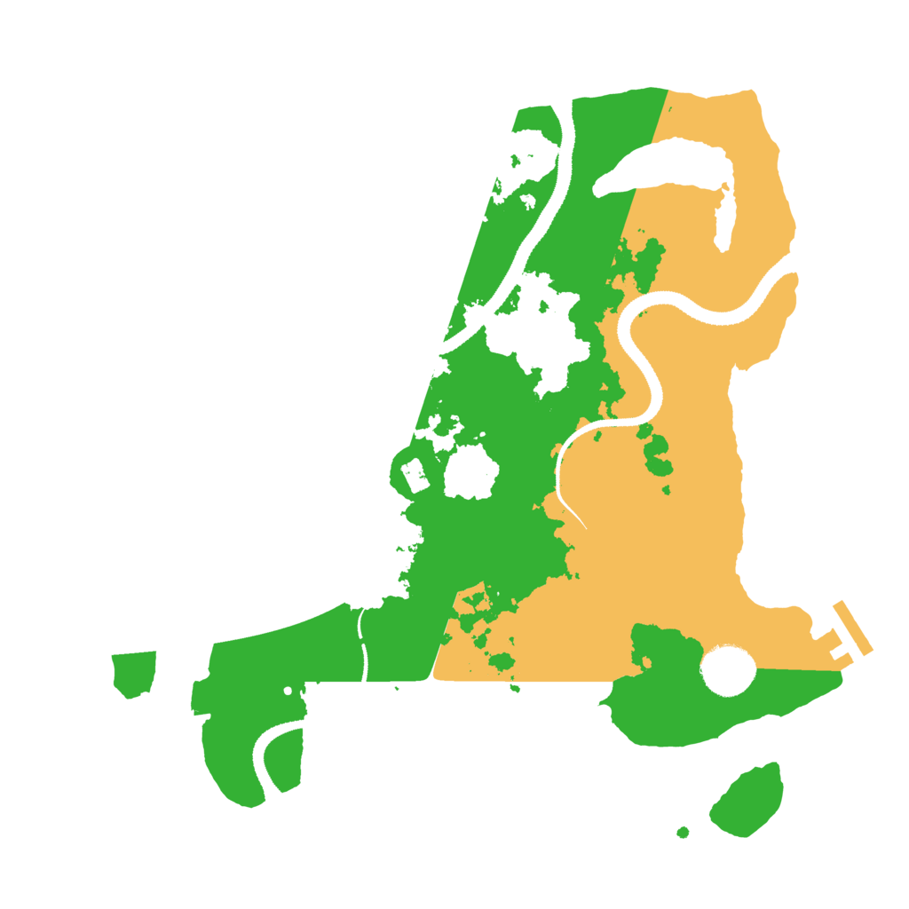 Biome Rust Map: Procedural Map, Size: 3100, Seed: 399939527