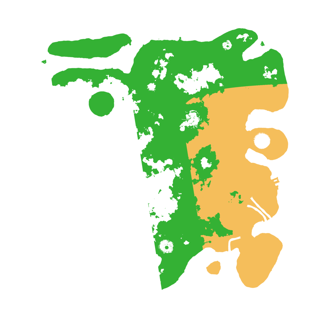 Biome Rust Map: Procedural Map, Size: 3500, Seed: 855