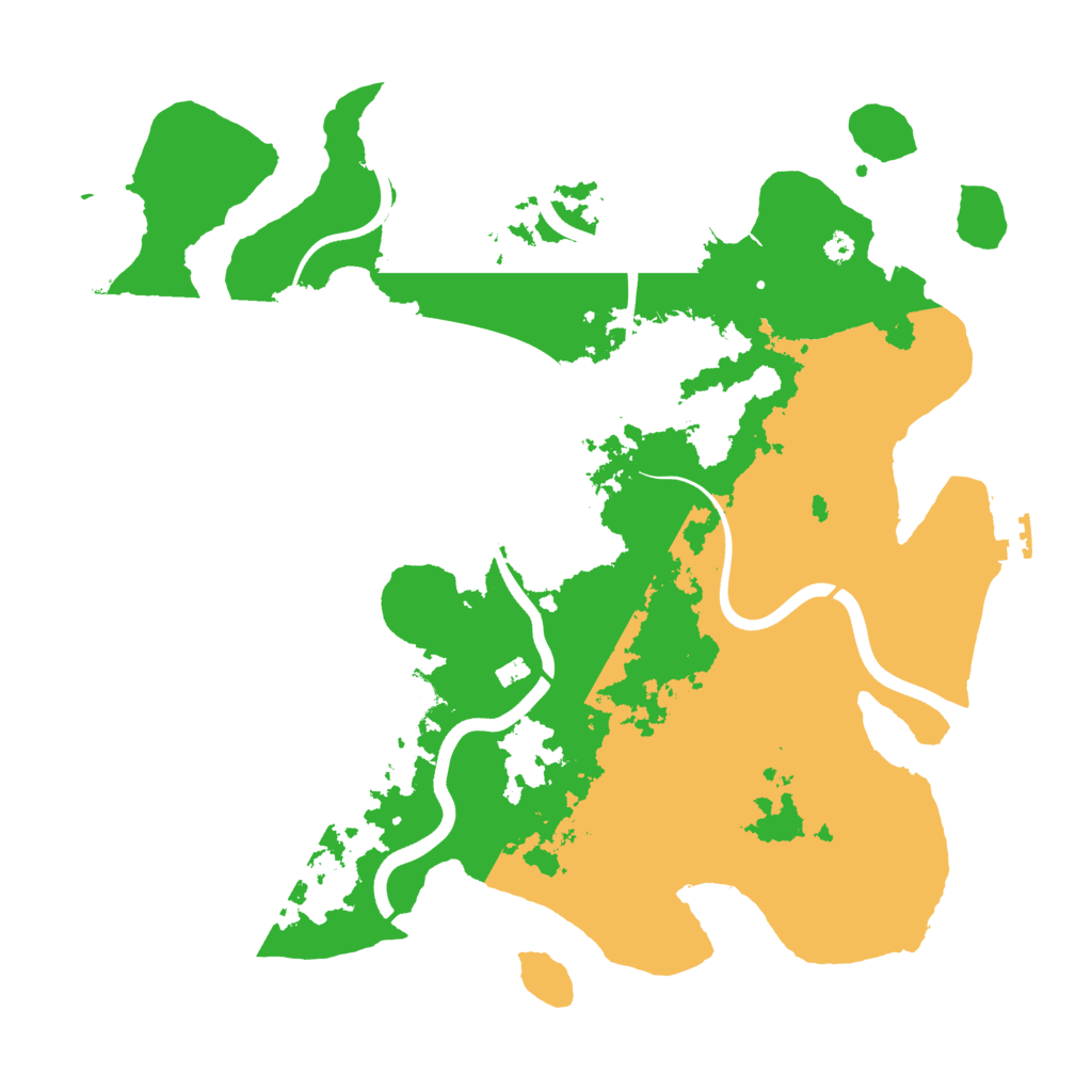Biome Rust Map: Procedural Map, Size: 3700, Seed: 85964756