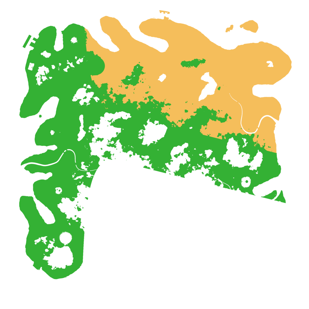 Biome Rust Map: Procedural Map, Size: 4500, Seed: 2118142390