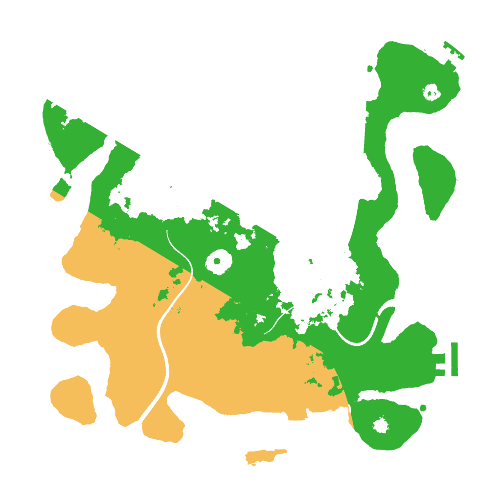 Biome Rust Map: Procedural Map, Size: 3000, Seed: 835547875