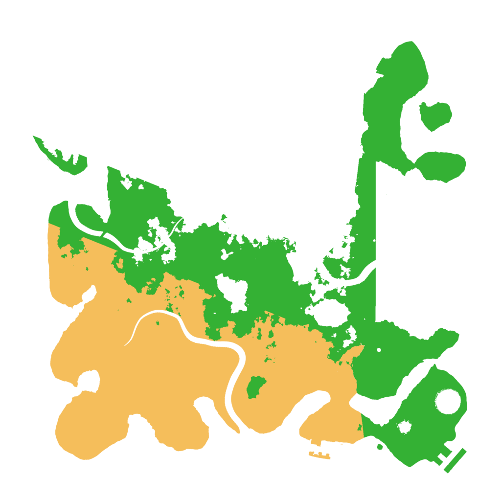 Biome Rust Map: Procedural Map, Size: 3500, Seed: 383317349